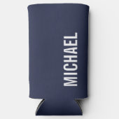 Moderner Minimalistischer Personalisierter Name ka Selters Dosenkühler (Vorderseite)