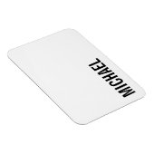 Moderner Minimalistischer Personalisierter Name Magnet (Rechte Seite)