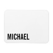 Moderner Minimalistischer Personalisierter Name Magnet (Horizontal)