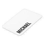 Moderner Minimalistischer Personalisierter Name Magnet (Linke Seite)