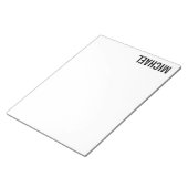 Moderner Minimalistischer Personalisierter Name Notizblock (angewinkelt)