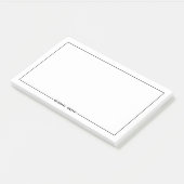 Moderner Minimalistischer Personalisierter Name Post-it Klebezettel (angewinkelt)