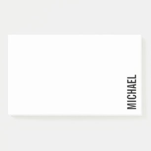Moderner Minimalistischer Personalisierter Name Post-it Klebezettel