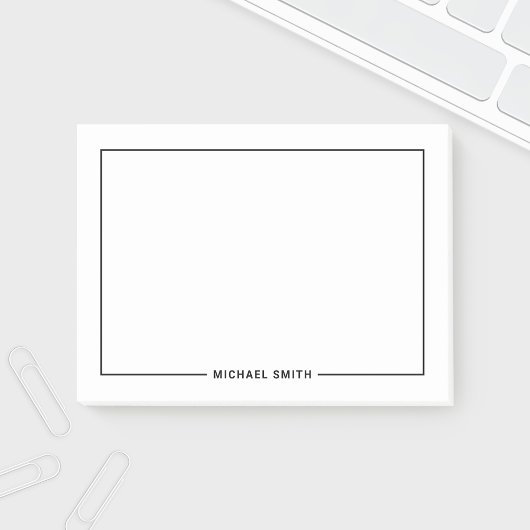 Moderner Minimalistischer Personalisierter Name Post-it Klebezettel