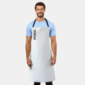 Moderner Minimalistischer Personalisierter Name Schürze (Getragen)