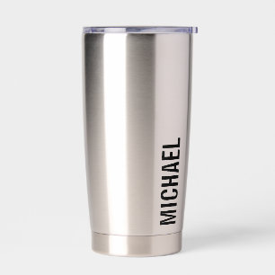 Moderner Minimalistischer Personalisierter Name Thermobecher