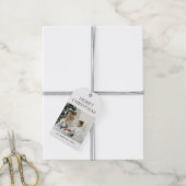 Moderner Minimalistischer Personalisierter Weihnac Geschenkanhänger (Mit Garn)