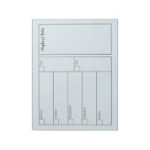 Moderner Minimalistischer Planerkalender Notizblock (Rotiert)