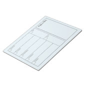 Moderner Minimalistischer Planerkalender Notizblock (angewinkelt)