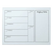 Moderner Minimalistischer Planerkalender Notizblock (Vorderseite)