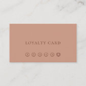 Moderner Minimalistischer Plantypo-warme Visitenkarte (Vorderseite)