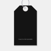 Moderner Minimalistischer Preis für einfache Kleid Geschenkanhänger (Rückseite)