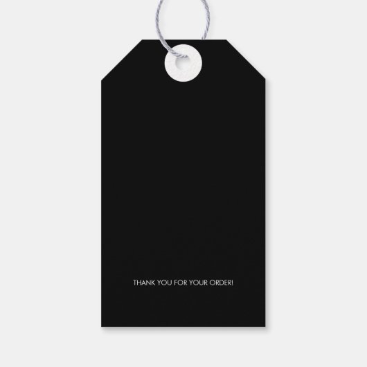 Moderner Minimalistischer Preis für einfache Kleid Geschenkanhänger (Rückseite)