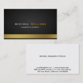 MODERNER MINIMALISTISCHER PROFESSIONELLER ELEGANT VISITENKARTE (Vorne/Hinten)