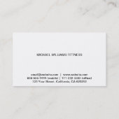 MODERNER MINIMALISTISCHER PROFESSIONELLER ELEGANT VISITENKARTE (Rückseite)