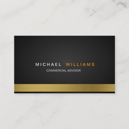 MODERNER MINIMALISTISCHER PROFESSIONELLER ELEGANT VISITENKARTE (Vorderseite)