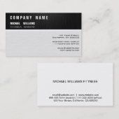 MODERNER MINIMALISTISCHER Professioneller ELEGANT Visitenkarte (Vorne/Hinten)