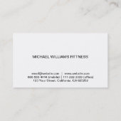 MODERNER MINIMALISTISCHER Professioneller ELEGANT Visitenkarte (Rückseite)