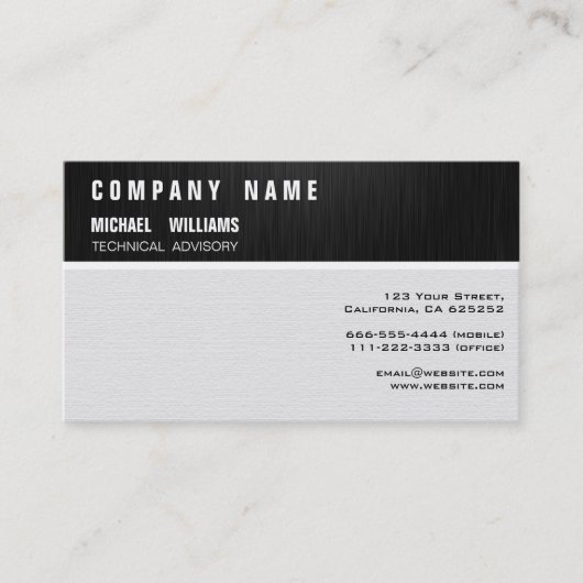 MODERNER MINIMALISTISCHER Professioneller ELEGANT Visitenkarte (Vorderseite)