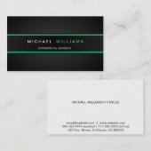 MODERNER MINIMALISTISCHER PROFESSIONELLER ELEGANT VISITENKARTE (Vorne/Hinten)