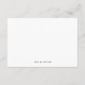 Moderner Minimalistischer QR-Code Begleitkarte (Rückseite)