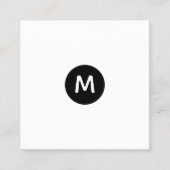 Moderner Minimalistischer QR-Code Beruflich Quadratische Visitenkarte (Vorderseite)