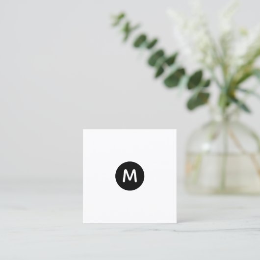 Moderner Minimalistischer QR-Code Beruflich Quadratische Visitenkarte (Stehend Vorderseite)