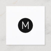 Moderner Minimalistischer QR-Code Beruflich Quadratische Visitenkarte (Vorderseite)