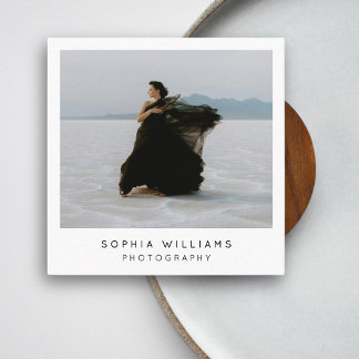 Moderner Minimalistischer QR-Code für Berufliches Quadratische Visitenkarte