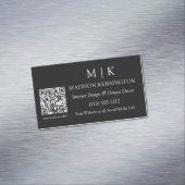Moderner Minimalistischer QR-Code für Monogramm od Magnetische Visitenkarte (Beispiel)