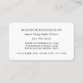 Moderner Minimalistischer QR-Code für Monogramm od Visitenkarte (Rückseite)