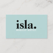 Moderner minimalistischer QR-Code-Makeup-Artist Visitenkarte (Vorderseite)