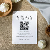 Moderner Minimalistischer QR-Code-UAWG Begleitkarte