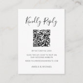 Moderner Minimalistischer QR-Code-UAWG Begleitkarte (Vorderseite)