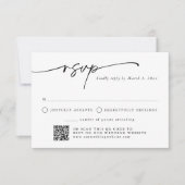 Moderner Minimalistischer QR-Code-UAWG Einladung (Vorderseite)