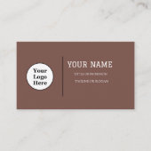 Moderner Minimalistischer QR-Code Visitenkarte (Vorderseite)