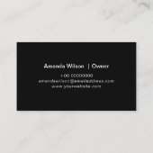 Moderner Minimalistischer Reinigungsservice für Fe Visitenkarte (Rückseite)