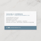 Moderner Minimalistischer Reinigungsservice Sozial Visitenkarte (Rückseite)