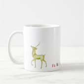Moderner Minimalistischer Rentier Kaffeetasse (Links)