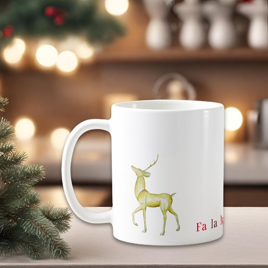 Moderner Minimalistischer Rentier Kaffeetasse