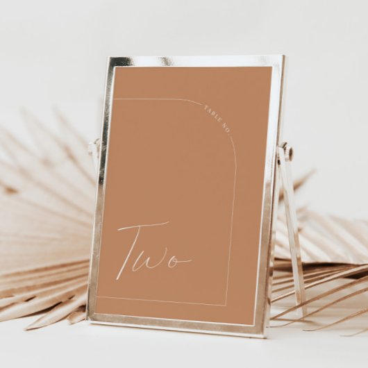 Moderner Minimalistischer Rostbogen-Tisch zwei Tis Einladung