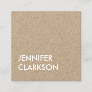 Moderner minimalistischer, rustikaler und fettgedr quadratische visitenkarte