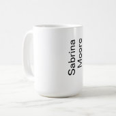 Moderner Minimalistischer Schlichter Beruflicher N Kaffeetasse (Vorderseite Links)