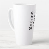 Moderner Minimalistischer Schlichter Beruflicher N Milchtasse (Linke Ecke)