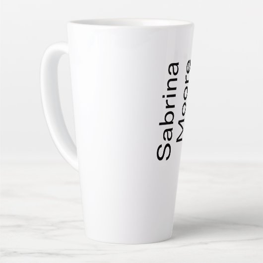 Moderner Minimalistischer Schlichter Beruflicher N Milchtasse (Linke Ecke)