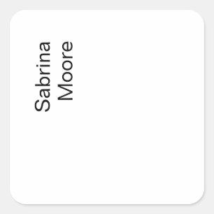 Moderner Minimalistischer Schlichter Beruflicher N Quadratischer Aufkleber