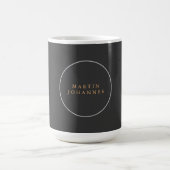 Moderner Minimalistischer Schlichter Eleganter Gra Kaffeetasse (Mittel)