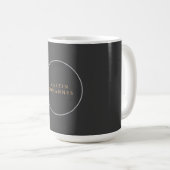 Moderner Minimalistischer Schlichter Eleganter Gra Kaffeetasse (VorderseiteRechts)