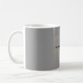 Moderner Minimalistischer Schlichter Monogram-Mana Kaffeetasse (Links)