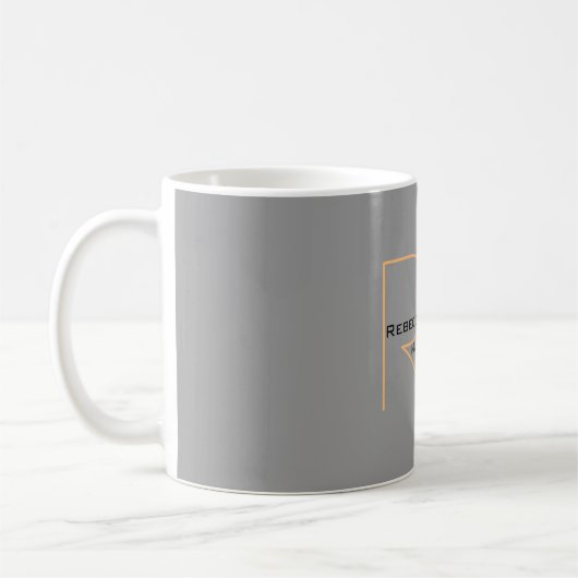 Moderner Minimalistischer Schlichter Monogram-Mana Kaffeetasse (Links)